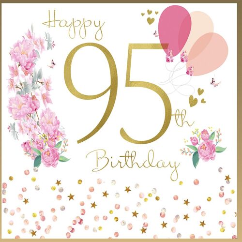 Happy Birthday Age 95 Flowers