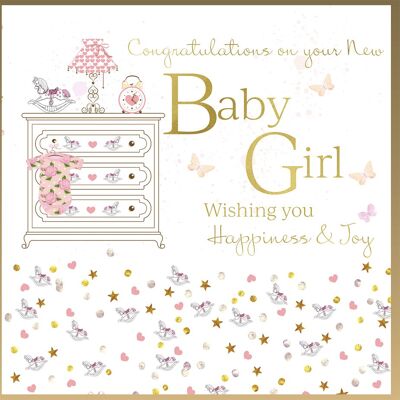 Félicitations nouveau bébé fille