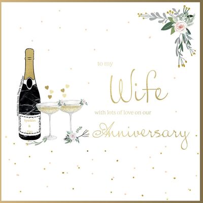 Blossom Love Wife Anniversary - Champagner