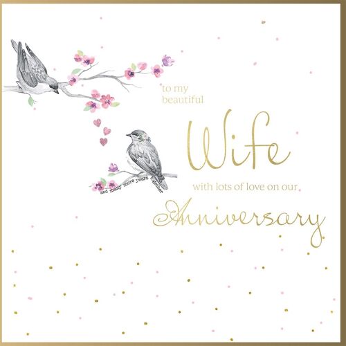 Blossom Love Wife Anniversary - Birds