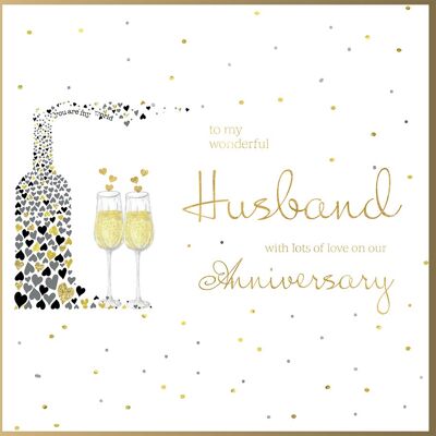 Blossom Love Husband Anniversary – Herzflasche
