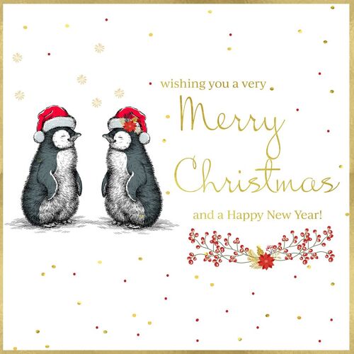 Blossom Berries - Open Christmas - Penguins