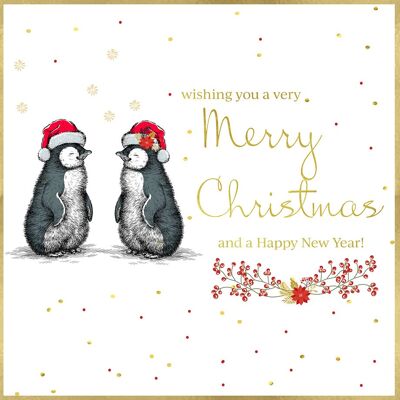 Blütenbeeren - Offene Weihnachten - Pinguine