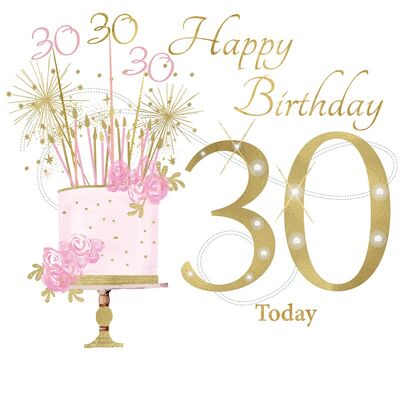 Alter 30 offener rosa Geburtstag