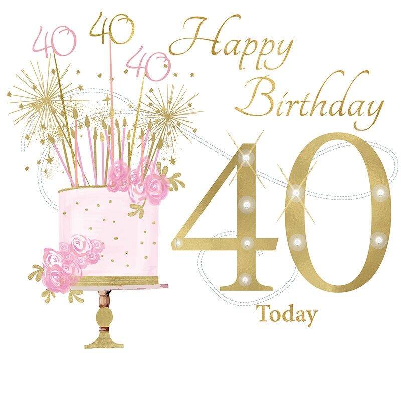 Compleanno rosa aperto di 40 anni
