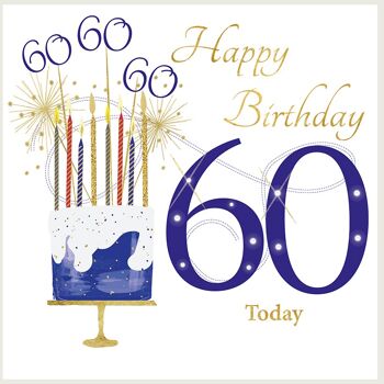 60 ans - Bleu