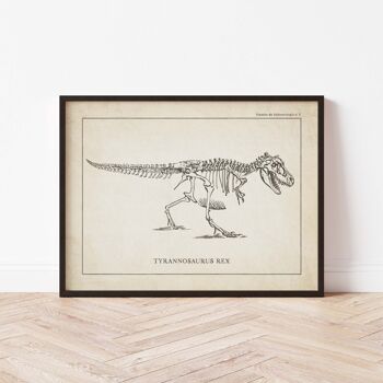 Affiche 21x30 - Squelette de T-Rex 2
