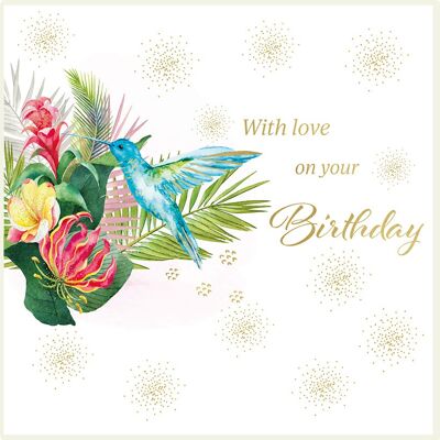Alles Gute zum Geburtstag - Kolibri