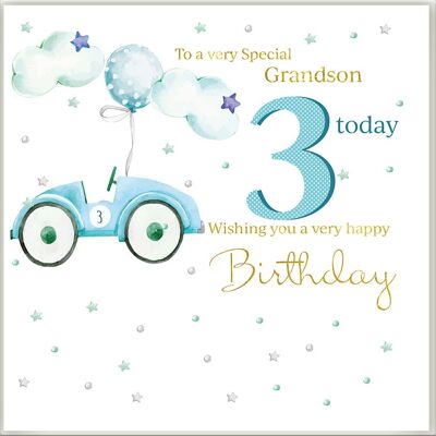 Grandson Age 3 Birthday