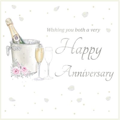 Herzlichen Glückwunsch zum Jahrestag - Champagnerkübel