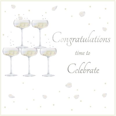 Felicitaciones - Torre de champán