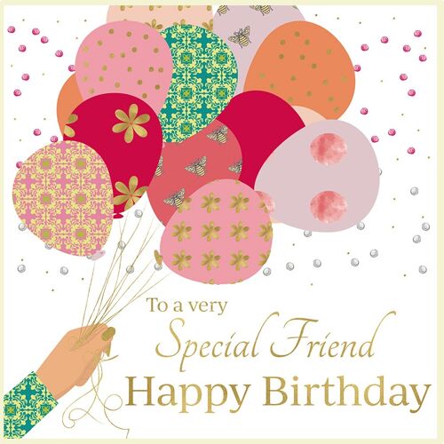Happy Birthday - Special Friend - Balloons
