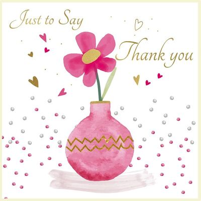 Party Pop Thank you - Flower in Vase