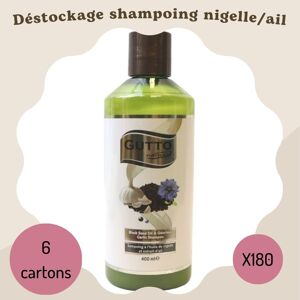 Lot déstockage shampoing à la nigelle et à l'ail