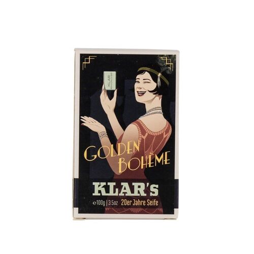 20er Retro Seife Golden Bohème 100g, Cosmos zertifiziert (palmölfrei), Verkaufseinheit 9 Stück