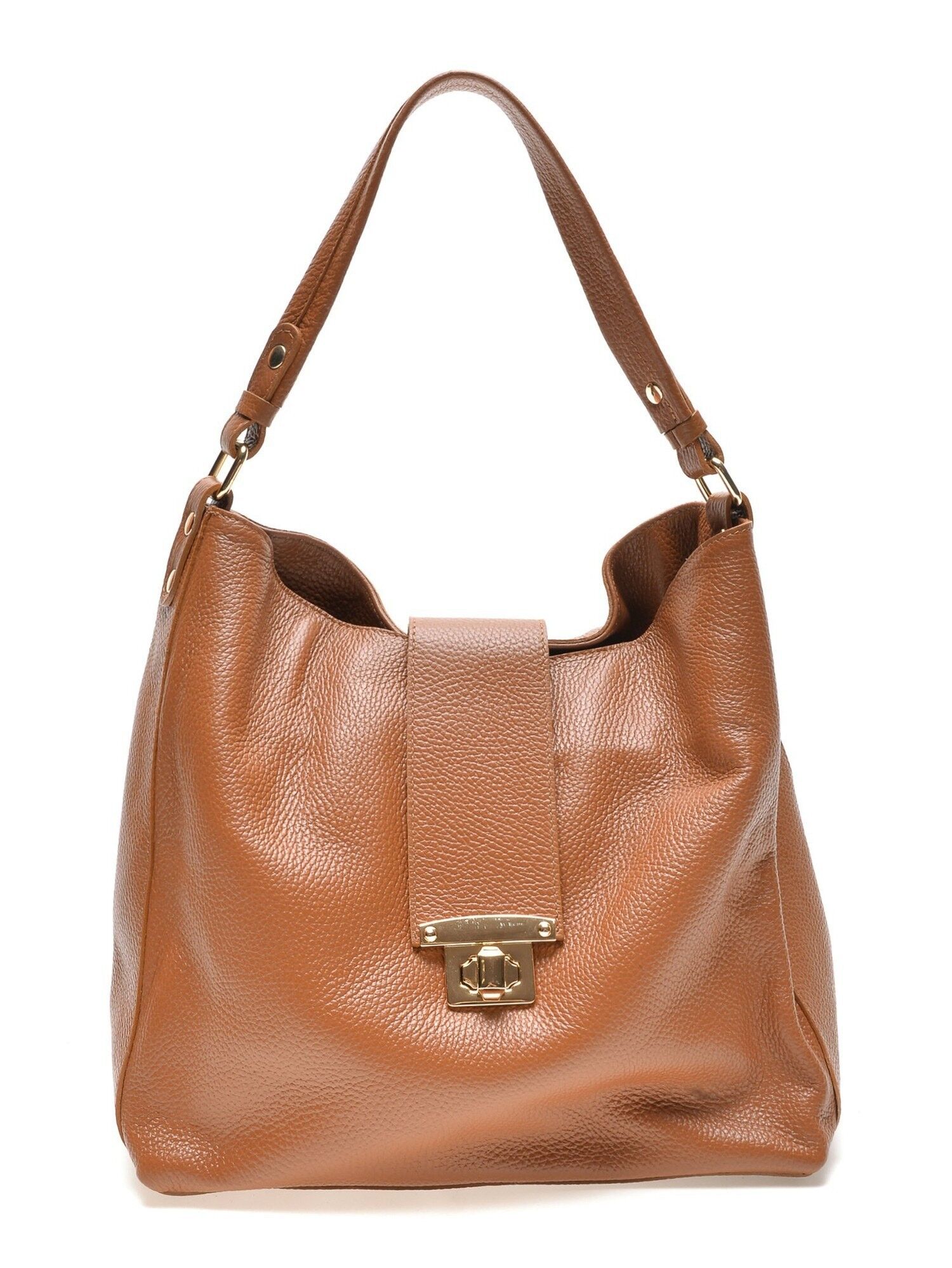 SS23 RM 1591_COGNAC_Borsa con manico superiore
