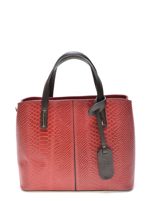 SS23 RM 8067_ROSSO_Top Handle Bag
