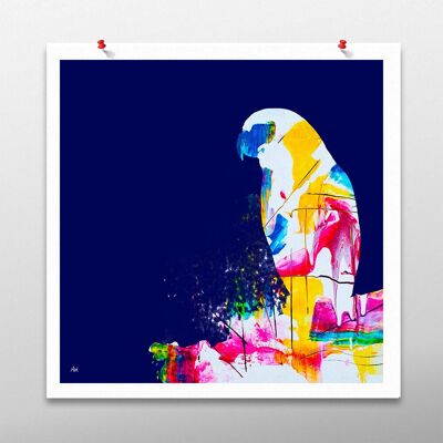 Mr Jones, Parrot Bird Art Print, Unframed