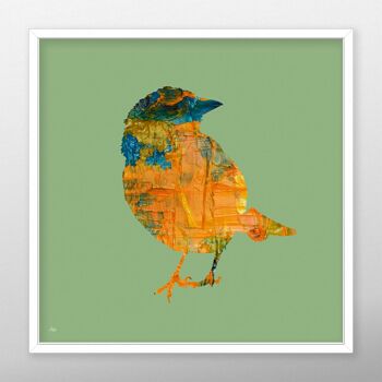 Chaffinch Bird Artwork, Sage Green Wall Art, Poster Print - Sans cadre. 5