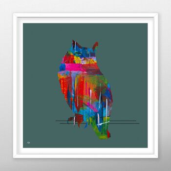 Wise Owl Bird Art Print, sans cadre 3