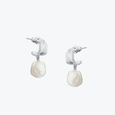 Freshwater Pearl Earrings Silver