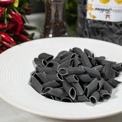 Pennette Pasta with Squid Ink 500 gr