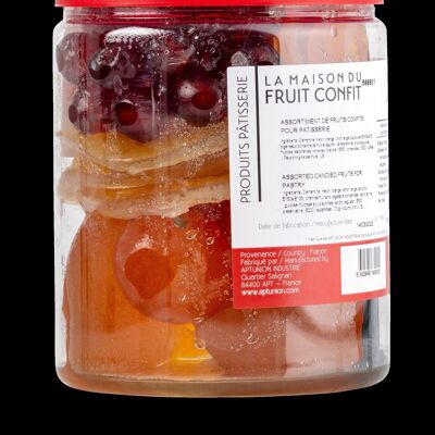 Jar Assortment Of Candied Fruits For Pastry 1 kg