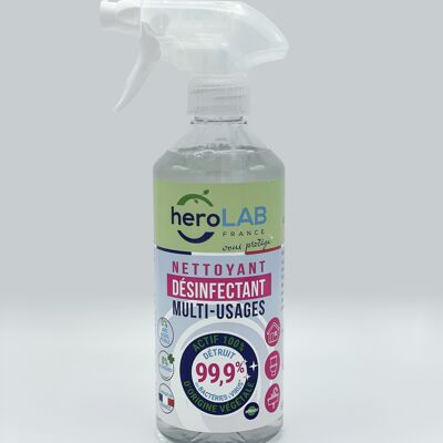 Desinfektions-Reinigungsspray für mehrere Oberflächen, 100 % pflanzlich, 500 ml