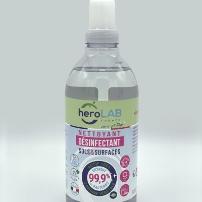 Detergente Disinfettante per Pavimenti e Superfici, 100% Vegetale, 1L