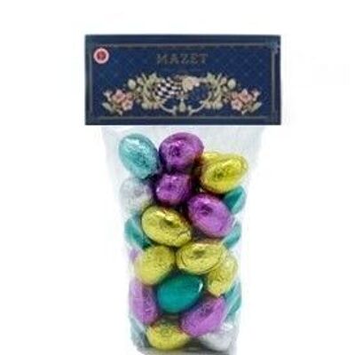 Assorted bags of eggs in foil Valrhona Easter - OFAL150