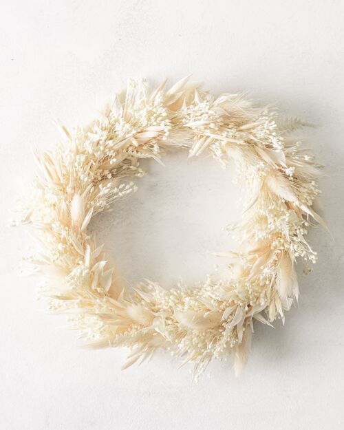 dried flower wreath BIANCE