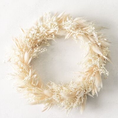 dried flower wreath BIANCE