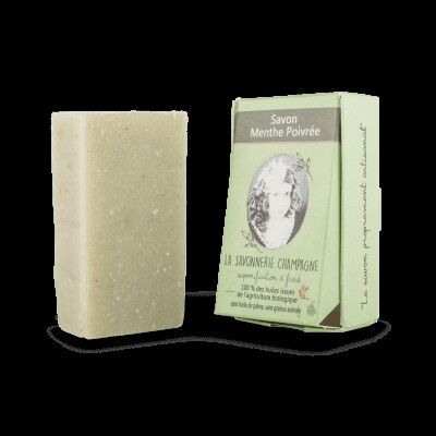 Savon saponifié à froid naturel et bio, menthe poivrée