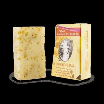 Savon saponifié à froid naturel et bio, fleur de calendula