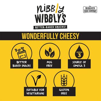 Nibbly Wibbly’s – Merveilleusement Cheesy (20 x 50g) 3