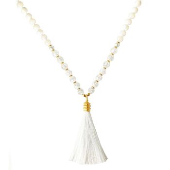 Collier Long Boho Mala Nacre 1