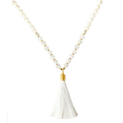 Collier Long Boho Mala Nacre