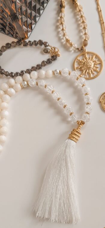 Collier Long Boho Mala Nacre 2