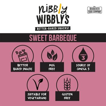 Nibbly Wibbly's - Sweet Barbque (20 par 50g) 2