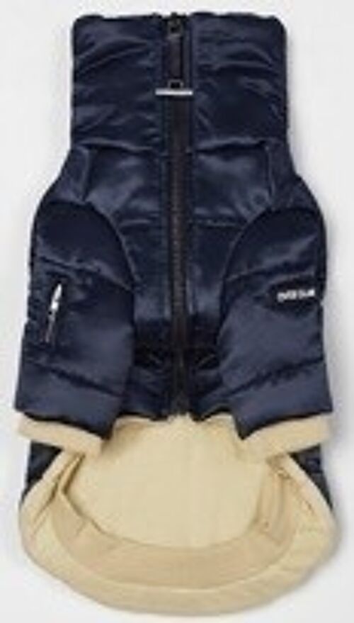 Glossy Zip Up Puffer Ski Jacket