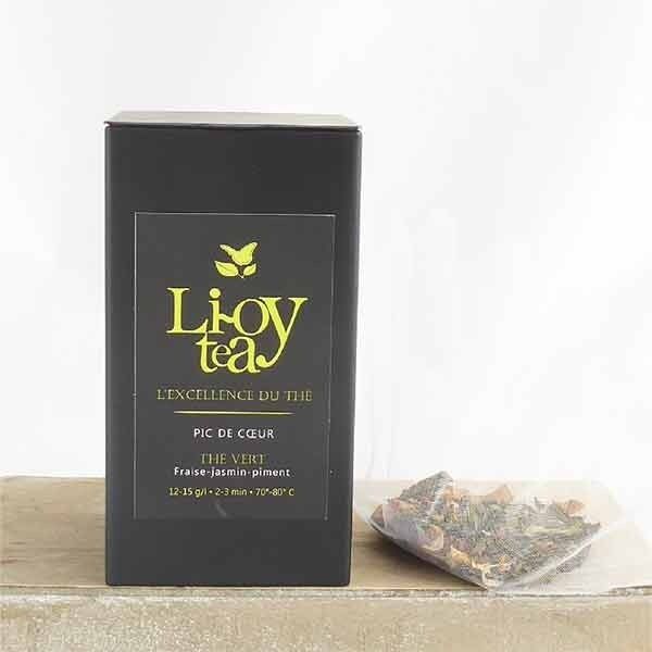PIC DE COEUR II - tè verde fragola-peperoncino biologico