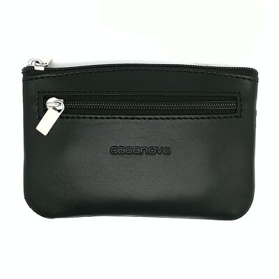 2 Zip Purse | Ubrique skin | Made in Spain | Ref. 10030 Black