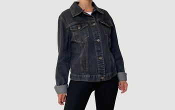 Veste en jean noir vintage 1