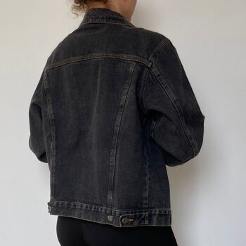 Veste en jean noir vintage 7