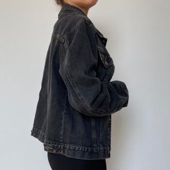 Veste en jean noir vintage 8