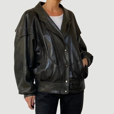 Bomber leather Jacket Modelo 1.