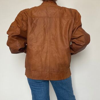 Blouson aviateur marron vintage 6