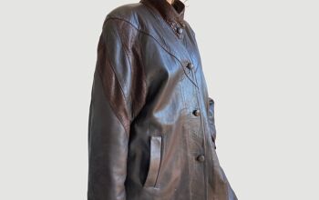 veste en cuir marron 1