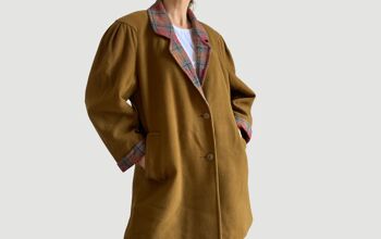 Manteau en laine marron 1