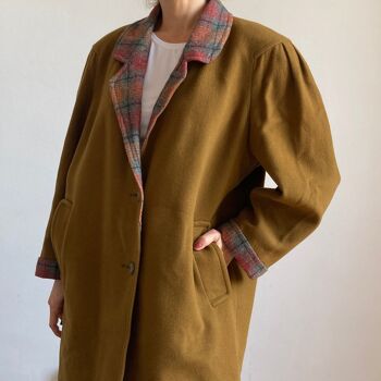 Manteau en laine marron 2